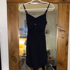 Hollister Black Mini Romper with Spaghetti Straps
